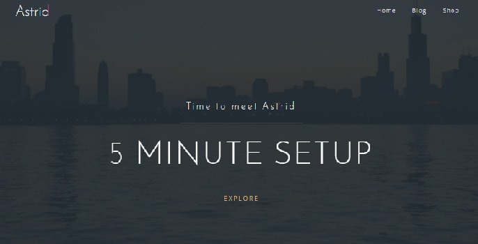 Astrid WordPress theme screenshot
