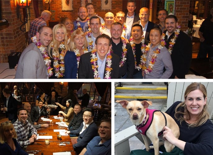 Intermedia's Worry-Free Company Culture Photo collage of Intermedia employees