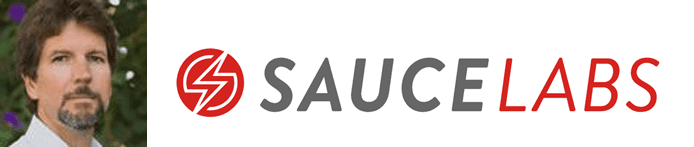 Bill McGee's headshot and the Sauce Labs logo Bill McGee's headshot and the Sauce Labs logo