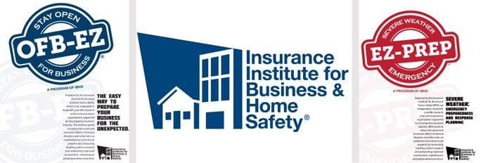 IBHS logo with OFB-EZ and EZ-PREP documents
