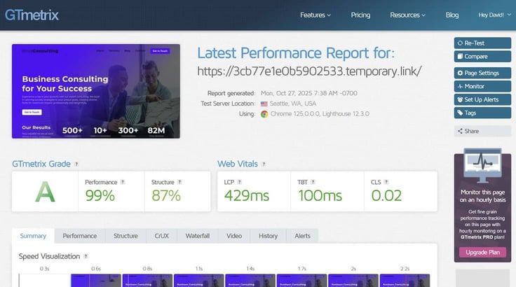 InMotion VPS performance