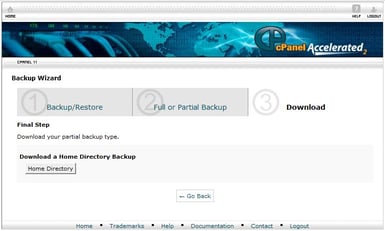 Choose where to store the backup