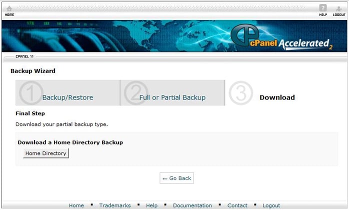 Choose where to store the backup Choose where to store the backup