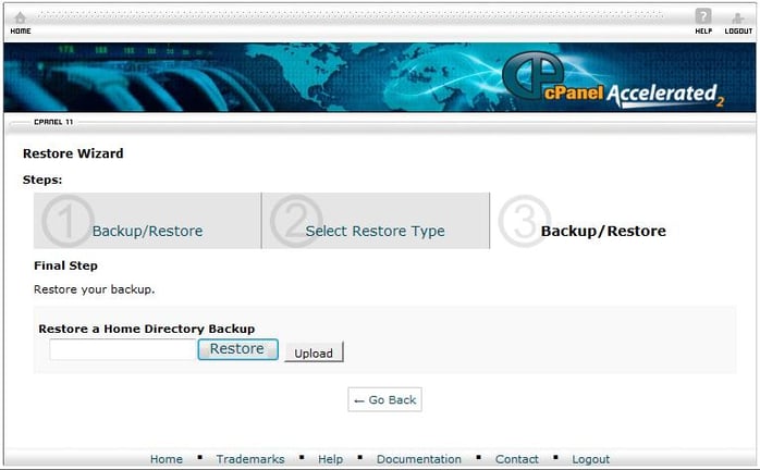 Restoring your backup Restoring your backup