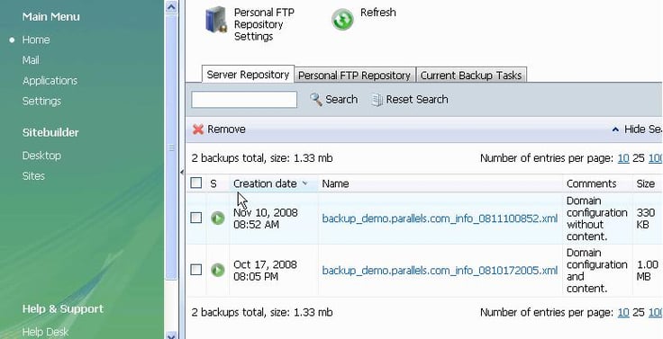 Server Repository Server Repository