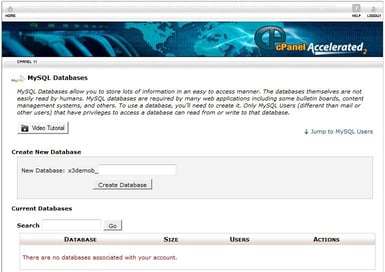 Manage databases