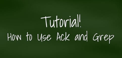 Tutorial Use Ack Grep Linux