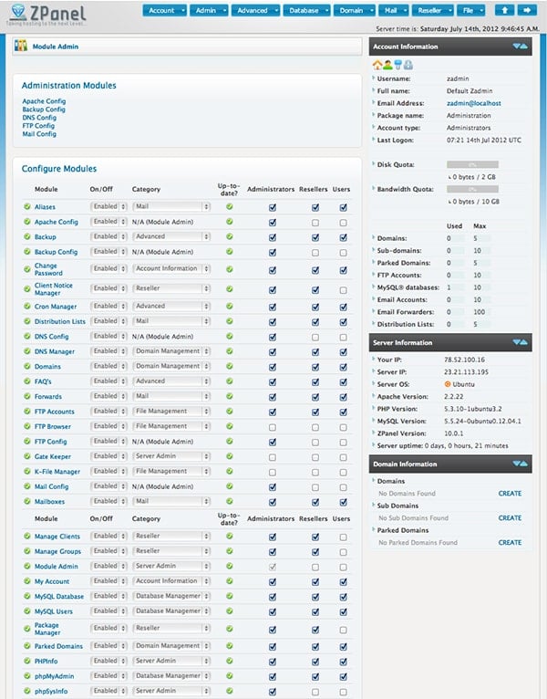 zPanel