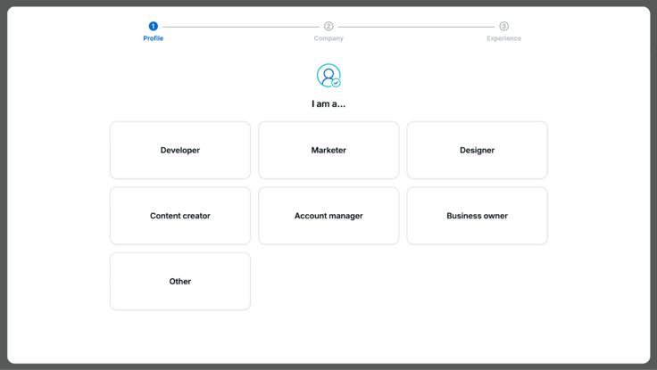 user account questionnaire