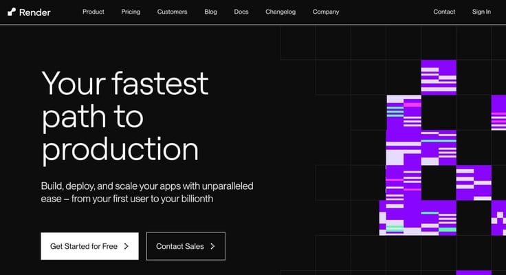 Render homepage Render homepage