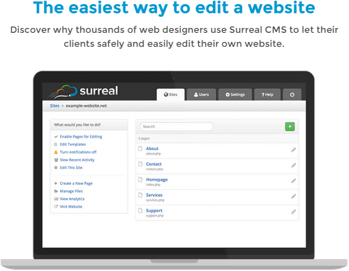 Surreal CMS - The easiest way to edit a website Surreal CMS - The easiest way to edit a website