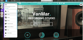 Wix Website Builder Dashboard 2015