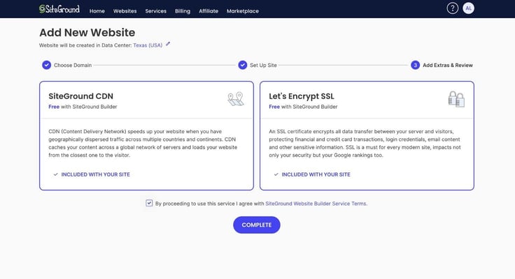 SiteGround WordPress setup