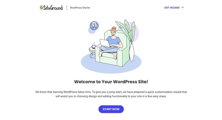 SiteGround WordPress wizard