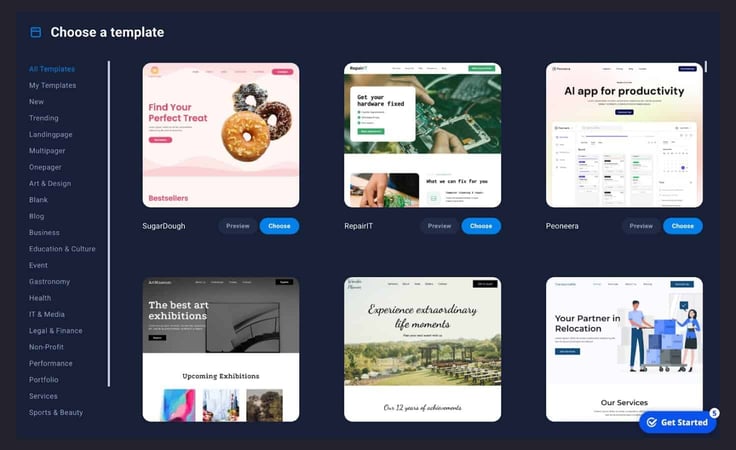 Hosting.com template library Hosting.com template library