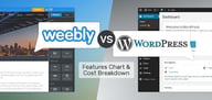 Weebly vs. WordPress (Features Chart &amp; Cost Breakdown)