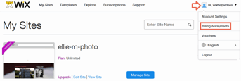 Wix Billing & Payments Settings