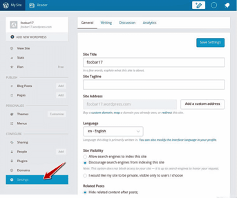 screenshot of the dashboard of a WordPress.com blog screenshot of the dashboard of a WordPress.com blog