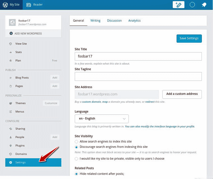 screenshot of the dashboard of a WordPress.com blog screenshot of the dashboard of a WordPress.com blog