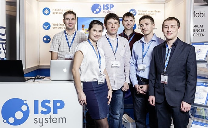 A few members of the ISPsystem team A few members of the ISPsystem team