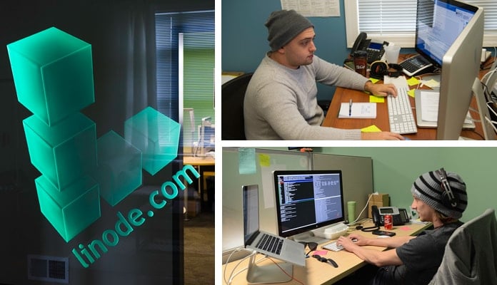 Shots of Linode's engineers at work Shots of Linode's engineers at work