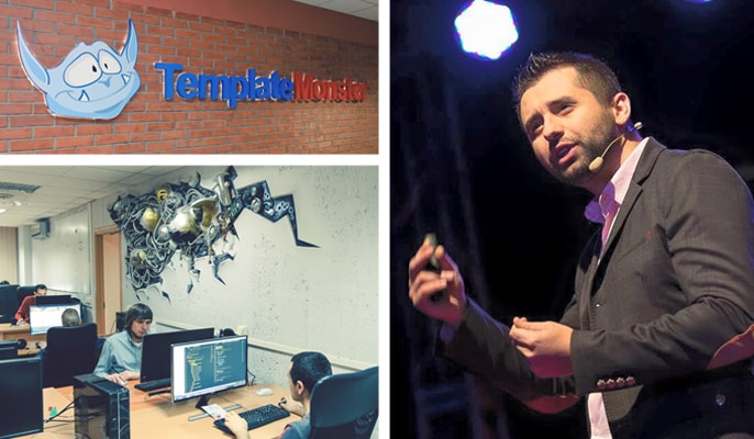 Pictures of TemplateMonster CEO and office space Pictures of TemplateMonster CEO and office space