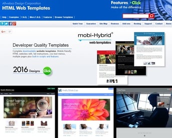Template Examples from AllWebCoDesign