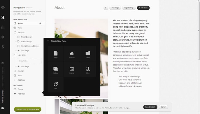Drag-and-drop site builder on Squarespace.com Drag-and-drop site builder on Squarespace.com