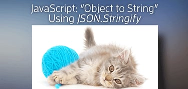 Javascript Object To String Tutorial