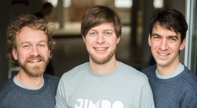 Jimdo Founders Fridtjof Detzner, Christian Springub, and Matthias Henze Jimdo Founders Fridtjof Detzner, Christian Springub, and Matthias Henze