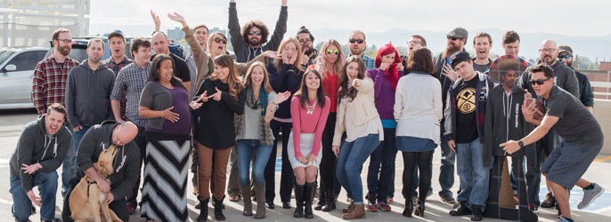 Goofy picture of Name.com employees Goofy picture of Name.com employees