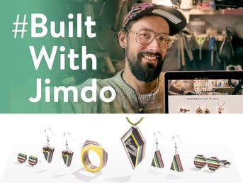 Jimdo user Maurice Schadowske and his jewelry made from skateboards