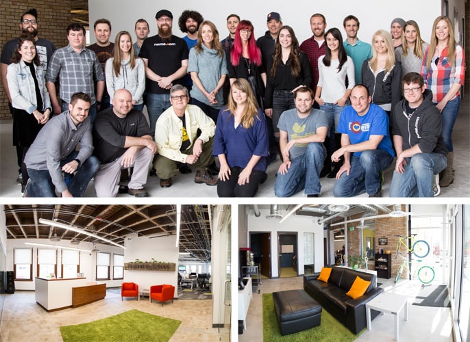 Portrait of Name.com employees and locations around the office Portrait of Name.com employees and locations around the office