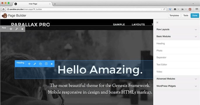 Beaver Builder WordPress plugin screenshot Beaver Builder WordPress plugin screenshot