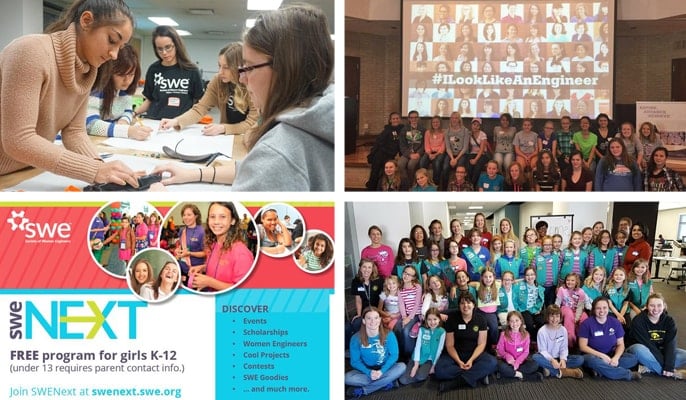 Images from SWE K-12 programs Images from SWE K-12 programs