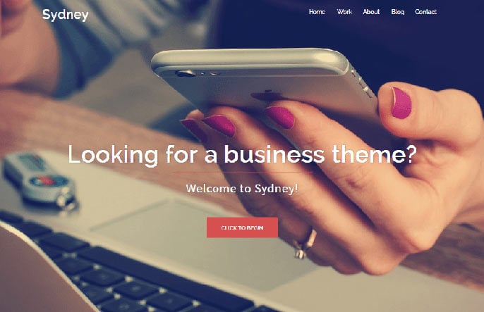 Sydney WordPress theme screenshot Sydney WordPress theme screenshot