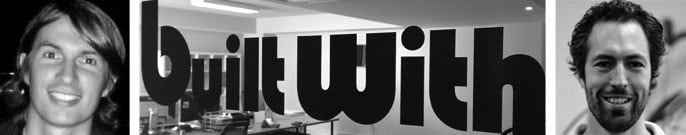 Headshots of Gary and Andrew with the BuiltWith logo