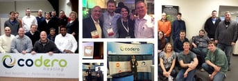 Codero employees at conferences and offices in Kansas City and Austin