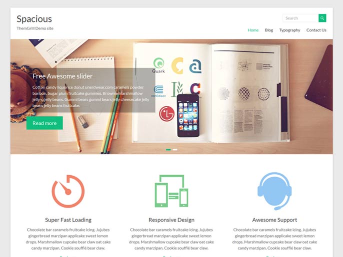 Spacious WordPress theme screenshot Spacious WordPress theme screenshot