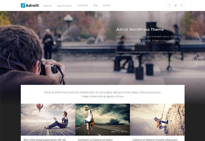 Adroit WordPress Theme Adroit WordPress Theme