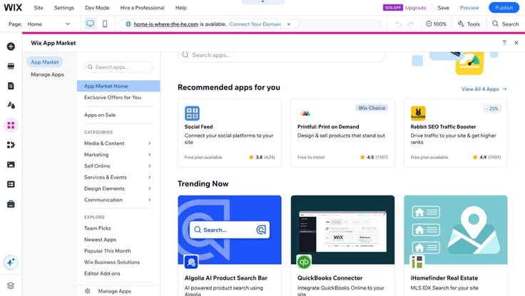 wix app market