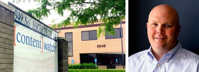 Content Watch headquarters and portrait of Clayton Ostler Content Watch headquarters and portrait of Clayton Ostler