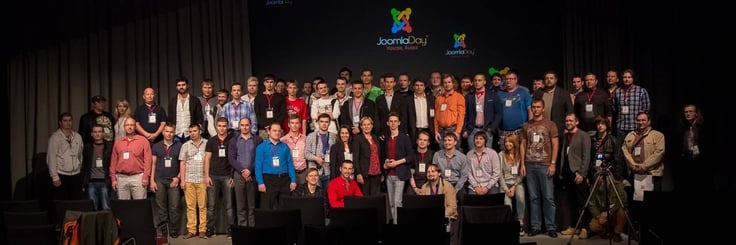 Group photo of JoomlaDay Russia attendees