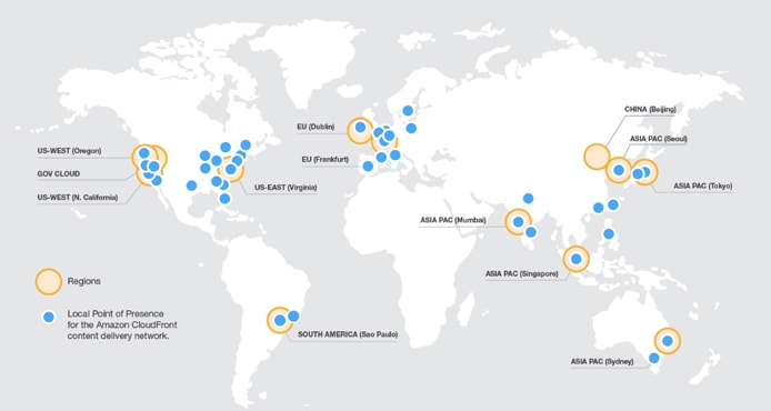 Screenshot of AWS datacenter map Screenshot of AWS datacenter map