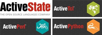 ActiveState logo with ActiveTcl, ActivePerl, and ActivePython logos