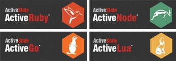 Logos for ActiveRuby, ActiveNode, ActiveGo, and ActiveLua