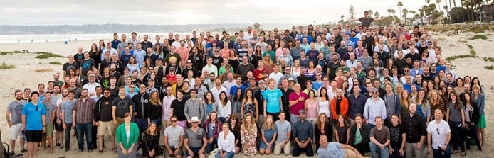 Group picture of GitHub employees Group picture of GitHub employees