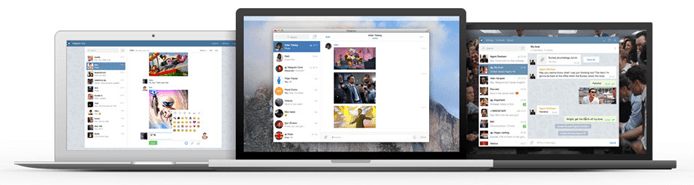 Screenshot of Telegram's compatibility with different platforms Screenshot of Telegram's compatibility with different platforms