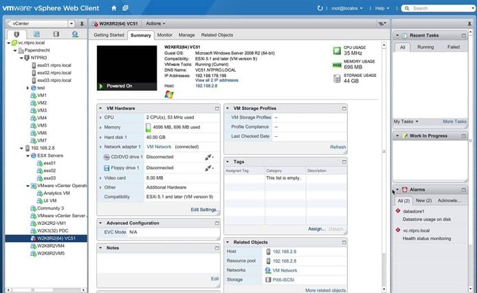 Screenshot of SolusVM interface Screenshot of SolusVM interface