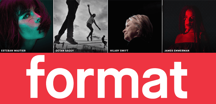 Format logo and collage of photographers' work